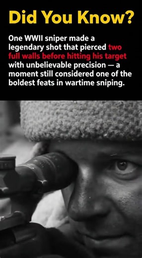WW2’s Impossible Sniper Shot: How One Bullet Broke Through Two Walls and Found Its Mark #ww2 #war