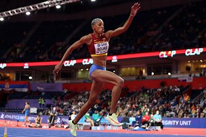 Venezuela's Yulimar Rojas wins gold, sets new world triple jump record at World Athletics Indoor Championships