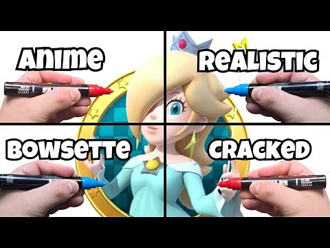 Drawing Rosalina Super Mario Galaxy—4 Amazing Styles!