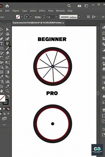 Beginner vs Pro in Adobe Illustrator.2026 😱 | Create Perfect Radial Design in Minutes!#illustratore