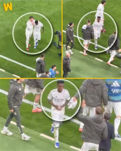 MrWeb on Instagram: "¡¡VINI ESTÁ ABSOLUTAMENTE ROTO!! 💔 Vinícius Júnior se marchó directamente al vestuario tras el pitido final y no se quedó con el resto del equipo para aplaudir a la afición. Durante todo el partido se le vio apagado, serio, visiblemente afectado. Nada del Vinícius explosivo y sonriente que suele contagiar energía. Una imagen que duele. El Bernabéu habló… y a Vini se le notó en el alma #vinijr #futbol #historia #realmadri̇d #fifa"