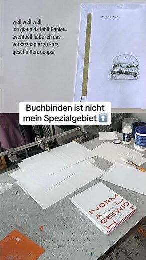 I'm binding my own book! 📚💪🏻