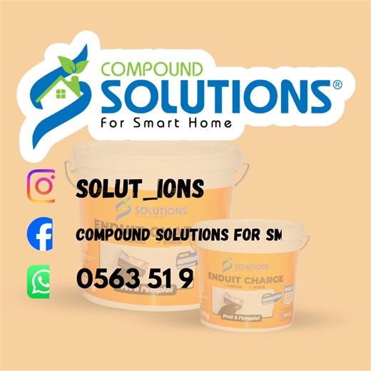 #compound_solutions_for_smart_home #enduit_pate_charge 💦ENDUIT PATE CHARGE : est un enduit de garnissage anti-humidité qui : ✅multi support ✅épaisseur importante ✅séchage rapide ✅application facile ✅tré bonne adhérence ☘️Écologique, hypoallergénique, antibactérien et anti-humidité, il allie confort, performance et respect de l’environnement. #explorepage #enduitdecoratif #ENDUIT_PATE #enduit_pate_charge | Compound solutions for smart home