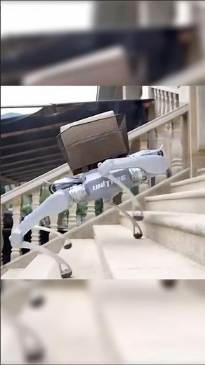 "Unitree’s New Robo-Dog Is a Beast — Flips, Glass-Smashing & 220 lbs Carry!" #futuretech #innovation
