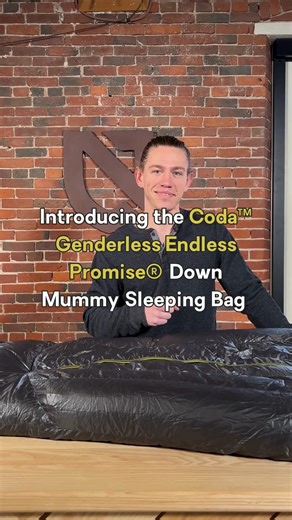 1.2K views · 14 reactions | Introducing our brand-new mummy, the CODA™ Endless Promise® sleeping bag. A reimagining of the traditional mummy bag, Coda shaves weight, dials up comfort, and is *fully* recyclable. Shop Coda online and in-stores now! https://bit.ly/3TAyMCb | NEMO Equipment | Facebook