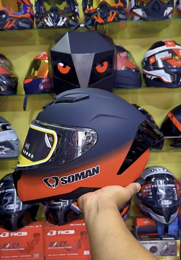 SOMAN SM973 Two Tone Black Red Helmet Review
