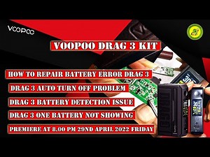 VOOPOO Drag 3 Kit | How To Repair Battery Error drag 3 | Drag 3 Battery Detection Issue | Promo