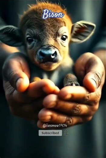 "Miniature AI Tiny Bison in My Hand" #Miniature #feedshorts