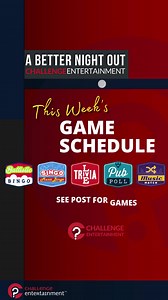 THIS WEEK'S GAME SCHEDULE FOR #KansasTRIVIA - 𝙃𝙚𝙧𝙚 𝒊𝒔 𝙬𝙝𝙚𝙧𝙚 𝙮𝙤𝙪 𝙘𝙖𝙣 𝙥𝙡𝙖𝙮 𝙤𝙪𝙧 𝙜𝙖𝙢𝙚𝙨 𝙒𝙀𝙀𝙆𝙇𝙔: 𝐒𝐇𝐀𝐑𝐄 𝐚𝐧𝐝 𝐋𝐈𝐊𝐄 this post for bonus points! Give a SHOUT OUT to your team and venue in the Comments too! **** Nights and times are subject to change. Follow our page and check our posts for all our shows and updates!**** Monday Chicken-N-Pickle - Wichita 7:00 PM Live Trivia The Hive Bar - Valley Center 7:00 PM Singo Tuesday AJ's at the Alley - Hutchinson 6:00 P