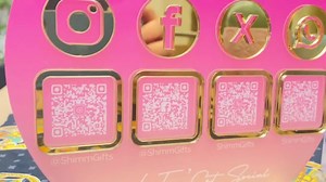 Custom Acrylic QR Code Business Sign, Social Media, Payment - Etsy