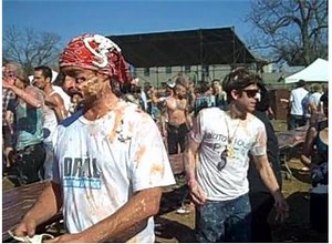 Largest Pie Fight