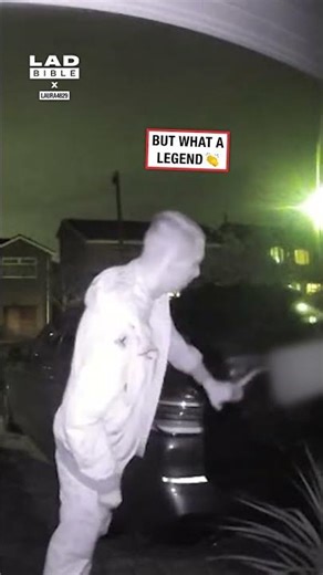 I checked my doorbell camera and found this ❤️⁠ ⁠ (🎥: TT/ laura4829)