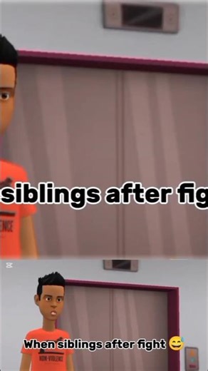 When siblings after fight | Animated short