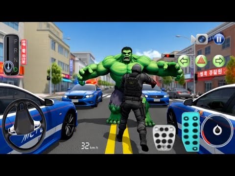 Hulk vs Police 🚨😱 | 3D Driving Class 2026 Gameplay