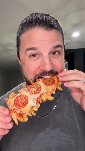 Pizza fries skewers recipe