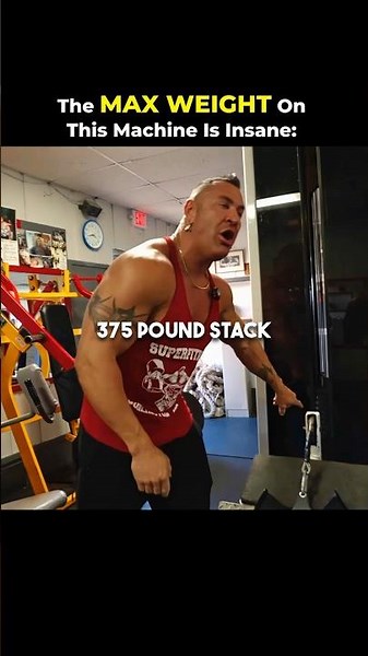 Insane 375 Pound Back Machine… ‪@StevenHarvalias‬