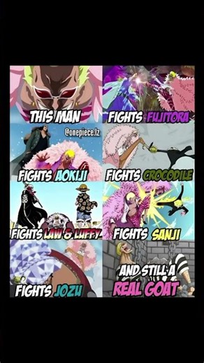 Doflamingo Fought EVERYONE and Still Stayed a Menace 💀🔥 #onepiece #anime #onepieceanime