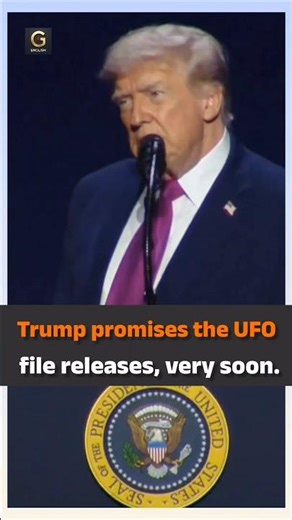 Trump promises the first UFO file releases "very, very soon." #trump