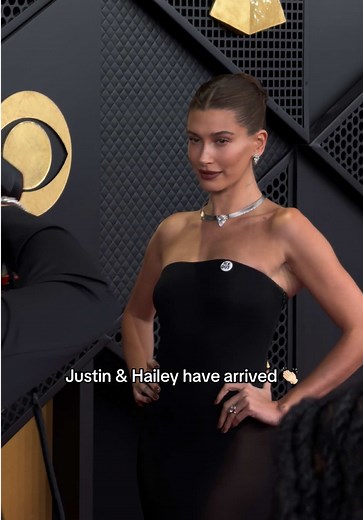 the gorgeous @Hailey Bieber in the house 🥹🫶🏻🩷 @GRAMMYS #grammys | justin bieber grammys 2026