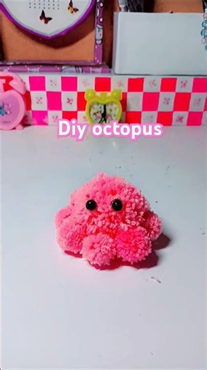 🌸"Diy octopus from wool"🌸#shortviral #diy #craft #homedecor