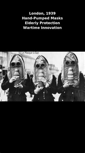 Hand-Pumped Gas Masks, London 1939