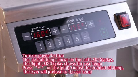 EGGKITPO 12.6 QT Commercial Fryer Induction Fryer with Timer and Drain Electric Deep Fryer with Basket and Lid 12 L Large Countertop fryer for Home Use Kitchen Commercial Business 120V 1800W