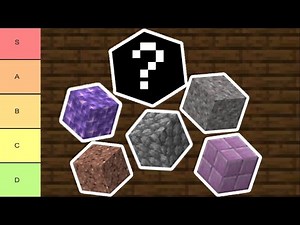Ranking Every Stone in Minecraft