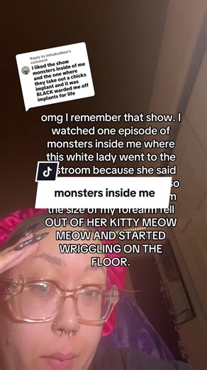 Replying to @imbakedbee there was another episode where some guy had a hole in his stomach from worms and could see his intestines THROUGH the hole. #horror #horrortok