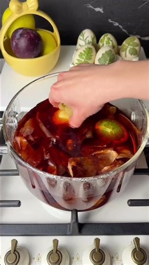 SATISFYING REVEAL! Creating Perfect Leaf Prints on EGGS ✨