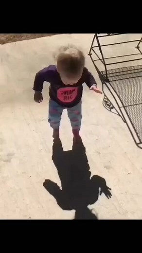 8.1K views · 204 reactions | First time of seeing her shadow..ll.. #funnykidsvideo #foryou | Bsky Beauty | Facebook