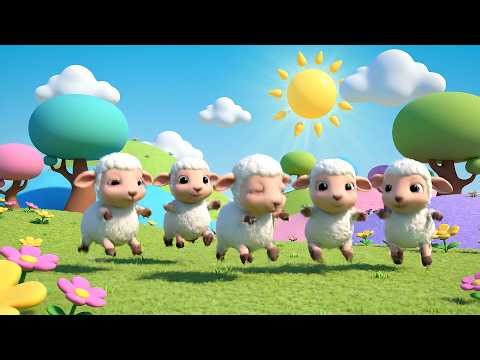 Five Little Lambkins Jump Jump Jump 🐑 | Active Farm Song & Counting Rhyme