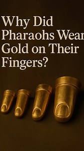 Why did ancient Egyptian pharaohs wear gold on their fingers — even after death?These stunning golden finger stalls were not jewelry… they were part of the royal burial rituals.Placed over the fingers of deceased kings, these solid gold covers were meant to protect the body, preserve its divine image, and symbolize immortality.Gold never decays — and neither should a king.These finger covers were discovered in the royal tombs of Tanis, belonging to kings of the 21st Dynasty, like Psusennes I.The