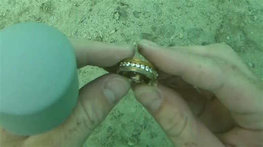 He decided to metal detect underwater… right below 12 rope swings