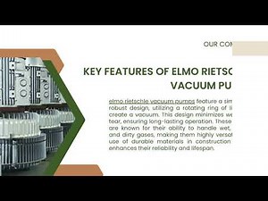 Powering Industry with Elmo Rietschle Vacuum Pumps