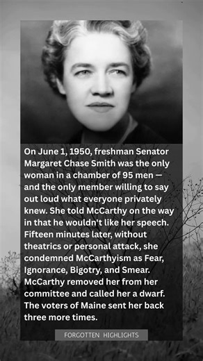 She Was the Only Woman in the Senate — So She Stood Up and Told McCarthy His Time Was Up