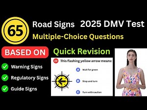 Road Signs (All 65 Traffic Signals or Signs) Practice Test – 2025 DMV Knowledge (Written) Test #dmv