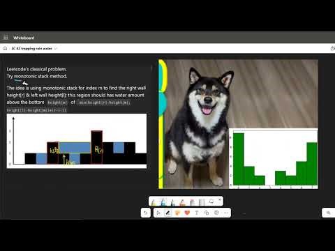 python c++用monotonic stack解 Leetcode難題42 trapping rain water並附pyplot繪直方圖解說
