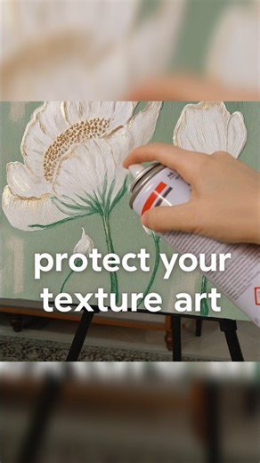 How to Fix Textured Art with Spray Fixative #art #diy