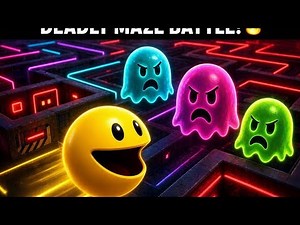 Pacman 3D 🔥 Epic Ghost Battle in Deadly Maze! 👻 Full Gameplay