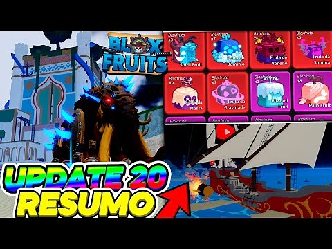 RESUMO de TUDO da UPDATE 20 do BLOX FRUITS! LOCALIZAÇÃO da NOVA ILHA, REWORK da FRUTAS e MUITO MAIS!