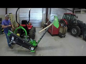 How to lift and lower the bar on a SB 165 Sickle Bar Mower from Small Farm Innovations