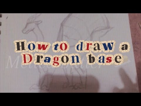 How to draw a dragon base ☆