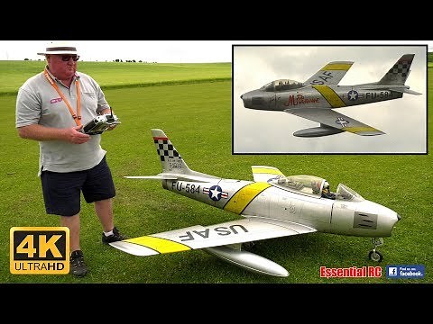 North American F-86 SABRE RC turbine JET [*UltraHD and 4K*]
