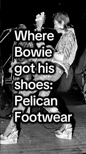 Where David Bowie got his shoes & fashion! 👠 #davidbowie #fashionhistory #70sfashion #bowie