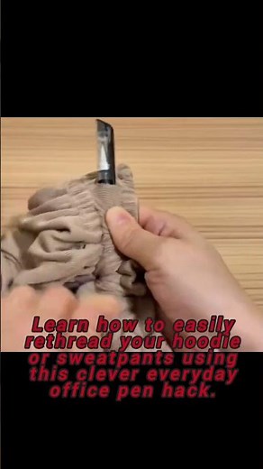 Never Struggle With Loose Hoodie Strings Again​#lifehacks #diyhacks #easyhacks #tips #usefultips