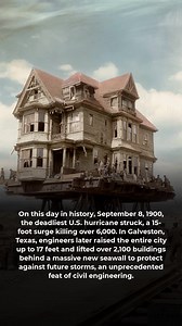 166K views · 5.1K reactions | The deadliest hurricane in US history led to one of its greatest engineering feats. | The History Page | Facebook