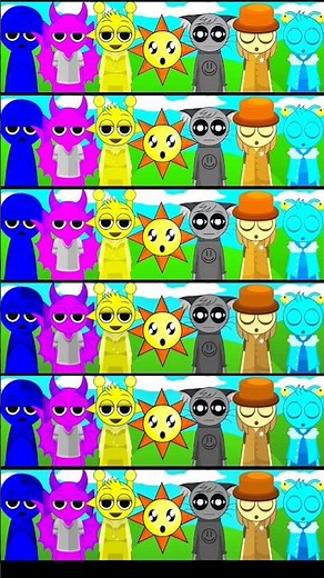 Sprunki Simon, Durple, sky, Jevin, gray😈 #sprunki #incredibox #oc #simon #durple #sky #shorts