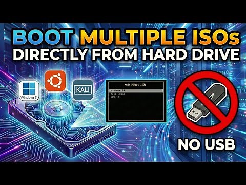 Install Any OS Without USB | Boot Multiple ISO Using Internal Drive