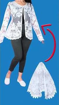 Transform old Lace Tablecloth into a Blouse of Dreams Miarti🪡🧵✂️ ✌️
