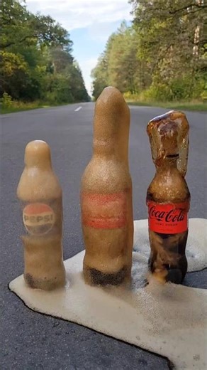 Pepsi Coke vs mentos Volcano #shorts
